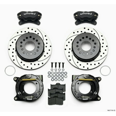 - Wilwood Forged Dynalite P/S Park Brake Kit Drilled Chevy 12 Bolt w/ C-Clips