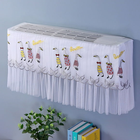 Yellow English Duck Air Conditioner Dust Cover for Wall Mounted 1.5P‑2P AC, Up to 94cm/37in