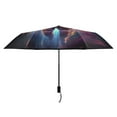 thumbnail image 2 of Floating Astronaut and Colorful Nebula Compact Sun Umbrella Windproof Travel Umbrellas for Rain Strong Portable UV Protection, 2 of 8