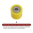 thumbnail image 4 of Unique Bargains 8mm Chain Roller Pulley Tensioner Wheel Guide Cylinder Type for Bike Sliding Door, Yellow, 4 of 6
