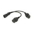thumbnail image 2 of Y Splitter Power Cable, 1 In 2 Out PVC Shell IEC320 C14 To Dual IEC320 C19 Power Cord 12.6in Heat  Plug And Play  For Speaker For Laptop Power Adapter, 2 of 8