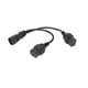 thumbnail image 3 of Cable de alimentación divisor IE Dual Y, IEC320 C14 a cable de alimentación dual IE Cable de alimentación dual IE Respuesta rápida, 3 of 12