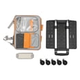 thumbnail image 7 of Folding Cat Carrier,Cat Backpack Breathable Rolling Travel Backpack with Pockets for Dogs and Cats Gray Orange, 7 of 7
