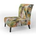 thumbnail image 3 of Designart "A Single Palm Tree VII" Multi-Color Floral Upholstered Accent Chair - Traditional Arm Chair For Bedroom, 3 of 5