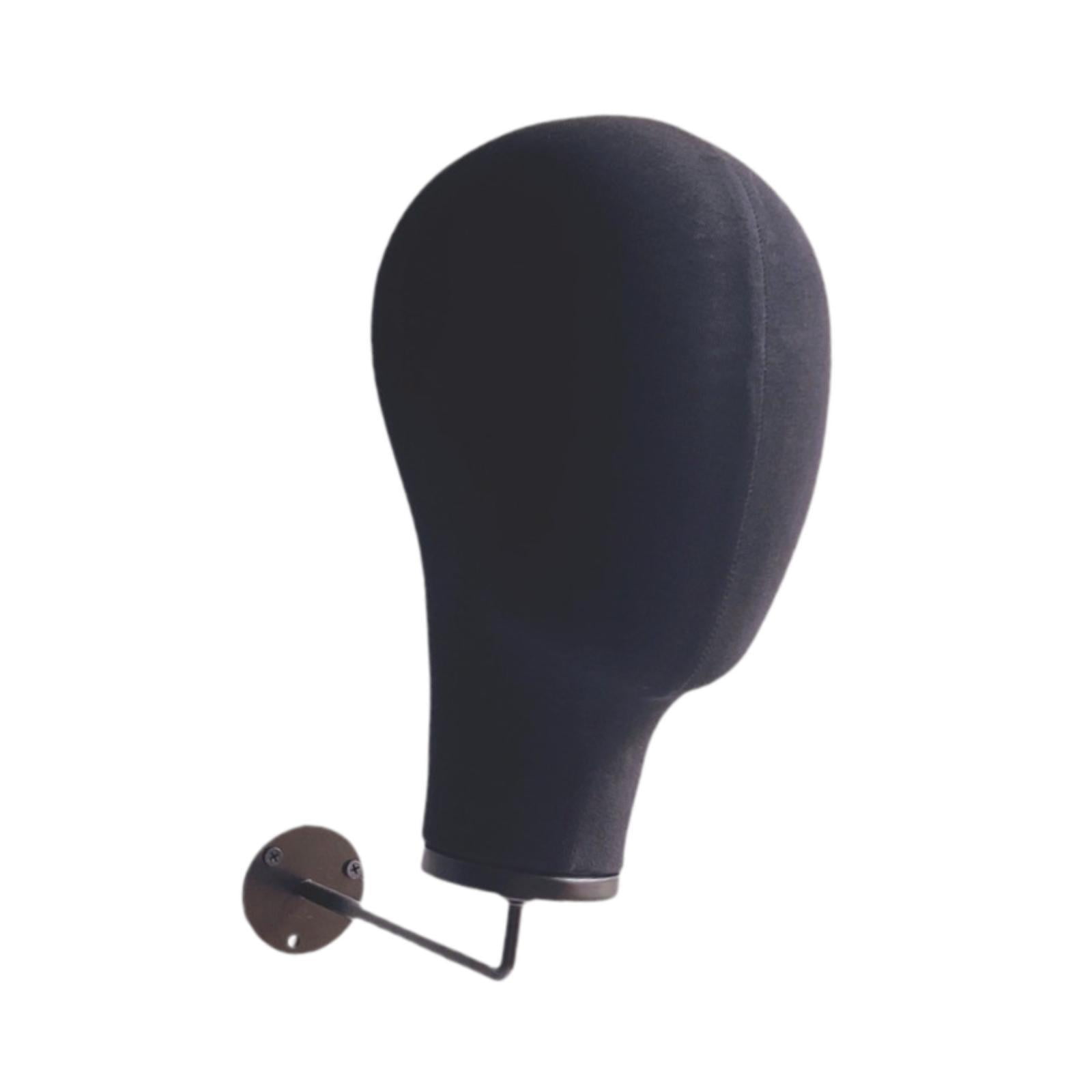 Stgfyxgs Manikin Head Head Display Display Hair Hats and Hairpieces Hat Display Head Linen Head with Hook for Hairdresser Training black