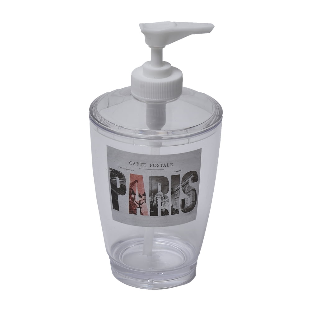 Clear Acrylic Pump Soap Dispenser Lotion Dispenser Paris City Walmart