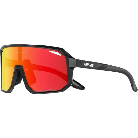 KAPVOE Polarized Cycling Sunglasses Sports UV400 Protection for Men Women