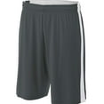 thumbnail image 1 of Shorts de control de la humedad reversibles para adultos GRAFITO/ BLANCO 2XL A4 N5284, 1 of 1