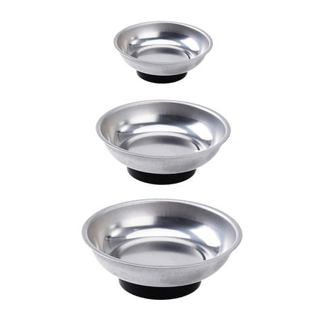 

3pcs Magnetic Part Tray Stainless Steel Magnetic Tool Tray Tool Box Organizer