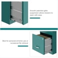 thumbnail image 2 of Bowery Hill 18"D 2 Drawer Letter Width Metal Vertical File Cabinet-Teal, 2 of 18