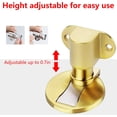 thumbnail image 3 of Yardley London Floor Mount Magnetic Door Stopper Gold 2 Pack, 3 of 9