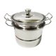 thumbnail image 4 of Sartenes Wok Pan, Utensilios de Cocina de Acero Inoxidable, Multiusos con Tapa de Leche, Sartén Antiadherente Wok para Restaurante, Cocina, Fiesta, de sopa de plata perfecl Sartén Sartén, 4 of 8