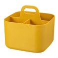 thumbnail image 1 of Stylish stackable storage baskets with handles for home organization and accessibility (yellow), 1 of 5