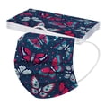 thumbnail image 2 of 10pcs Mascarillas Adult Masque Jetables Butterfly Print Disposable Three Layer Face Mask Express Shipping Included, 2 of 10