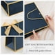 thumbnail image 3 of Bolsas de regalo Silkfly Thank You de 12 x 10 x 4 pulgadas con asa, 12 unidades, azul marino, 3 of 6
