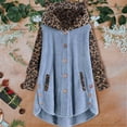 thumbnail image 4 of KZKR Fleece Jacket for Women's Leopard Print Pullover Hoodie Cat Ear Sweatshirt Coat Top with Pocket Fall Warm, 4 of 4