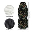 thumbnail image 5 of ZIATUBLE Hummingbird Floral Car Seat Cover Protector 2 Pcs Stylish Driver Seat Covers for Women Breathable Vehicle Bucket Seat Covers Fit Most SUV Sedan Van Automotive Seat Accessories, 5 of 7