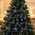 thumbnail image 4 of 28Pcs Christmas Ball Ornaments, Navy Hanging Spherical Pendants, Shatterproof Tree Decorations for Christmas Tree Home Party Wreath Garland, Holiday Baubles, 4 of 6