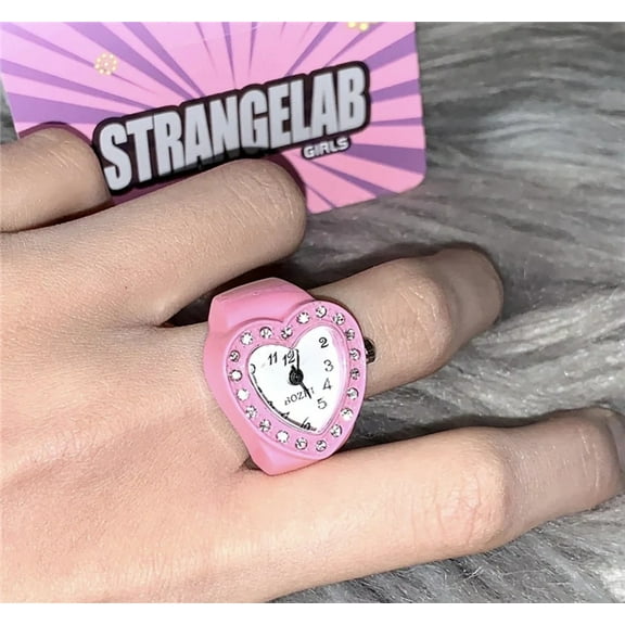 Watch Pink Ring Women,Jewerly Gift,Ring Vintage Women,Teen