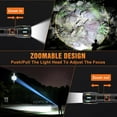 thumbnail image 4 of shiyou-Super Bright Tactical Flashlight, LED Flashlights, High Powered 2000 Lumens with 3 Lighting Modes, Zoomable Waterproof Flash Lights for Emergency, Outdoor, Home, Camping, Hiking, 4 of 4