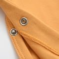 thumbnail image 4 of AJTQTH Cute Solid Romper for Toddler Long Sleeve Henley Neck Jumpsuit Button Closure Full Length Bodysuit Summer Casual Lightweight Comfy Cotton Outfits Clothes Orange 3 Months, 4 of 8