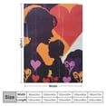 thumbnail image 4 of Orinice Hearts Warm Lightweight Blanket Soft Fleece Throw Blanket for All Seasons - Cow Gifts Blanket, Living Room Sofa Decor, Super Soft and Long-lasting 60x80in, 4 of 6