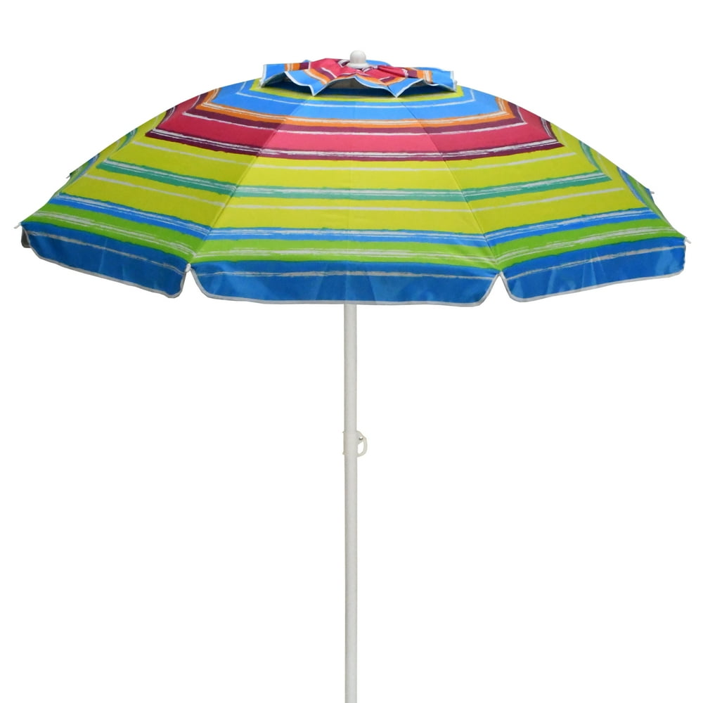 6 ft. Beach Umbrella, Striped