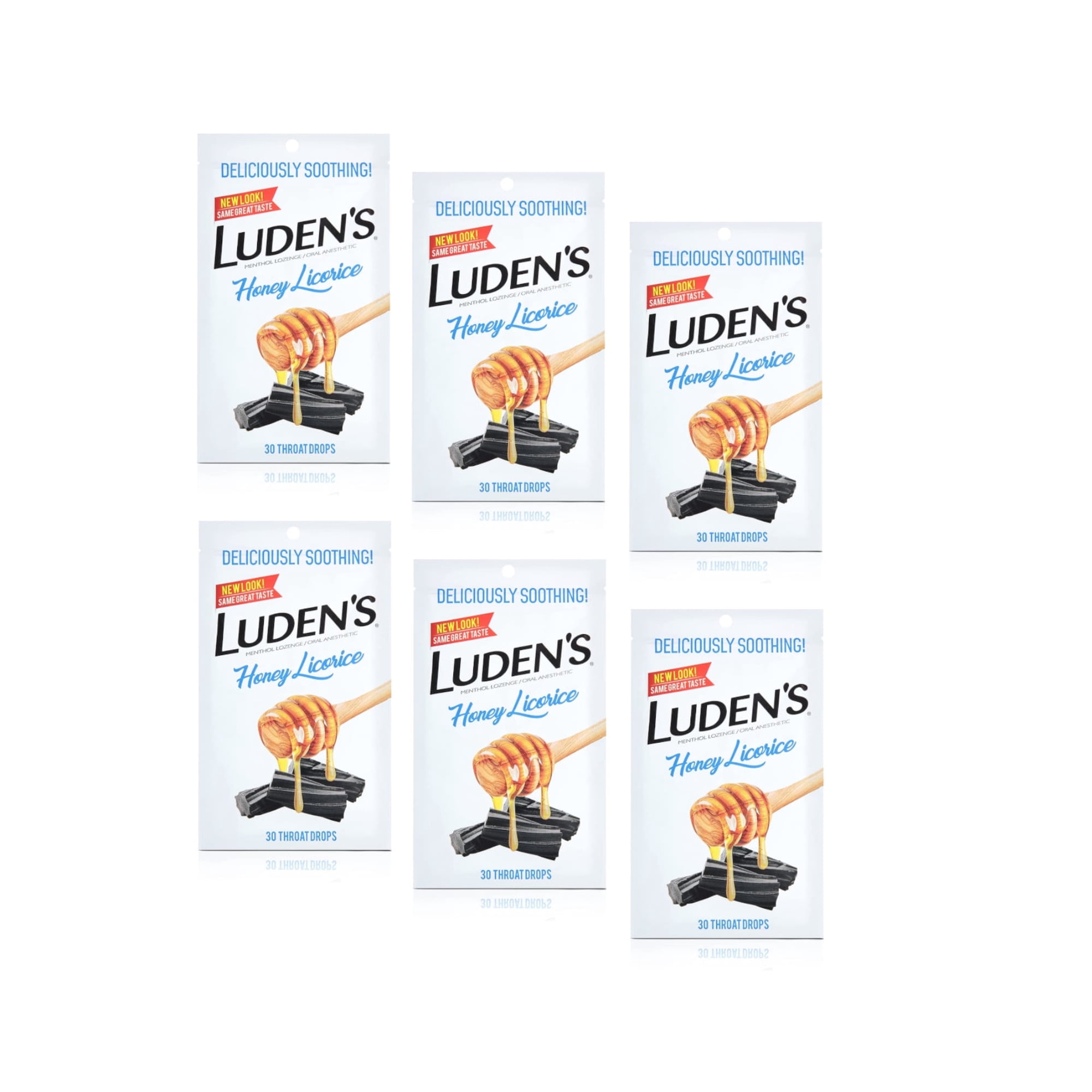 Luden's Throat Drops, Honey Licorice 30 ea (Pack of 6)