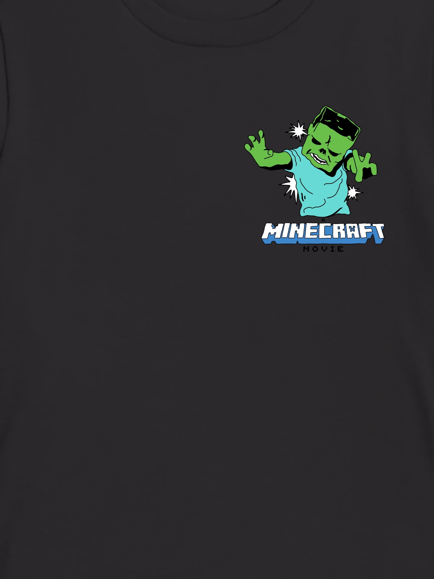 Minecraft Zombie, Graphic Short Sleeve T-Shirt, Boys, XS-XXL