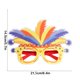 thumbnail image 3 of Gafas de plumas de colores, montura sin lentes para cumpleaños, Halloween, carnaval, fiesta de baile, mascarada, graduación, boda, disfraz de cosplay, recuerdos de fiesta., 3 of 6