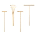 thumbnail image 1 of QUMIIRITY 4Pcs Desktop Sandbox Accessories Rakes Beige for Hobbyists Therapeutic Use, 1 of 8