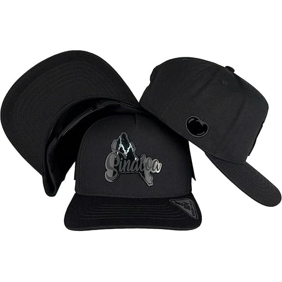 Sinaloa México Snapback Hat, Flat Bill Adjustable Baseball Cap for Men Women, Classic High Profile Urban Streetwear