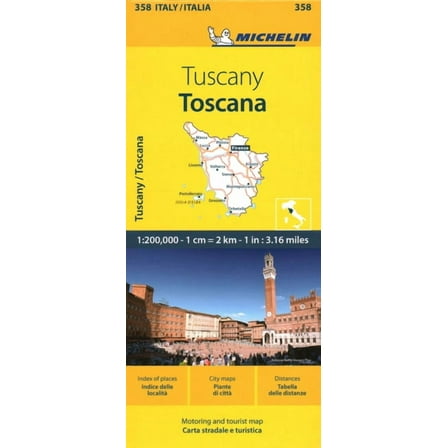 Maps/Local (Michelin) Michelin Map Italy: Toscana 358, (Paperback)