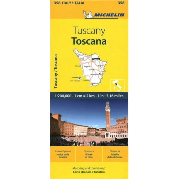 Maps/Local (Michelin) Michelin Map Italy: Toscana 358, (Paperback)
