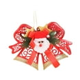 thumbnail image 2 of Adorno colgante de Navidad Macarena campana Rojo con Papá Noel, 2 of 8
