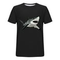 thumbnail image 5 of Jjayotai Mens Shirts Dress Shirts, Men's Shark Graphic T-Shirt, Personality Fashion Short Sleeve Shirts, Graphic Tee Black^2 L, 5 of 5