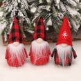 thumbnail image 2 of Luolandi Christmas Red And Black Checkered Face Less Doll Set Christmas Pendant For Xmas Navidad Natal New Year 2024 Desktop Decoration 3, 2 of 9