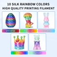 thumbnail image 2 of Filamento para impresora 3D RAMBERY Silk Rainbow PLA 10 kg 1,75 mm, 2 of 9