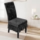 thumbnail image 3 of Cubiertas de Silla de Terciopelo para Sillas de Comedor Estirado con Falda 38-50x45-60cm, Cubierta de Sillas de Comedor de Tela Universal, Antideslizante, de Espalda Alta, para Casa, Hotel, Boda, 3 of 6