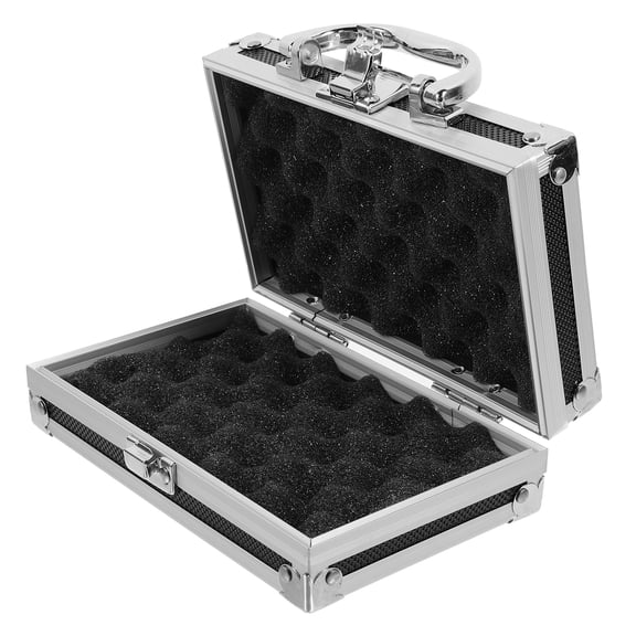 TABLZONE Portable Black Tool Case with ABS Fiberboard and Metal Reinforcement, Storage Organizer for Tools
