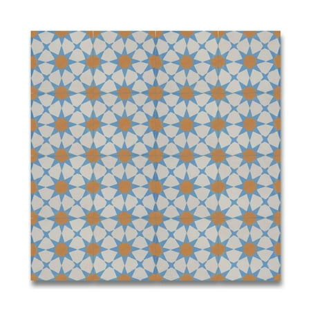 Moroccan Mosaic Medina Blue And Orange Handmade 8 X
