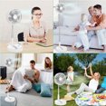 thumbnail image 2 of Portable Fans Telescopic Foldable Usb Rechargeable Fan Air Cooler  Tablet Phone Desktop Stand 4-Speed Silent Fan ZR, 2 of 6