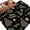 Black, variant on Area Rugs 2.7'x5', Grey Christmas Carpet for Living Room Bedroom Dining Room, Winter Green Pine Tree Gold Snowflake Throw Kitchen Rugs Non Slip Washable Rectangle Indoor Outdoor Rugs