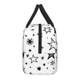 thumbnail image 4 of YFYANG Portable Waterproof Insulated Lunch Bag, Cartoon Star Doodle Reusable Cooler Bag / Picnic Bag for Adults Teens, 4 of 9