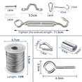 thumbnail image 2 of Cable de Acero Inoxidable, Cuerda de Acero Inoxidable para Colgar, Tendedero Exterior, Tendedero de Acero Exterior, Cuerda de Alambre Exterior, Tendedero (10M), 2 of 4