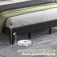thumbnail image 6 of Pingliang Home King Size Bed Frame with Adjustable Upholstered Headboard&Wood Slats Support,Black, 6 of 10