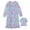 Pink and Blue Tie Dye, variant on Kids Girl and Doll Matching Nightgown Set, Long Sleeve Soft Flannel Sleep Dress - Blue Tie Dye