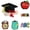 D, variant on 6PCS SchooI Themed Pencil Toppers, Silicone Pen Clips for Teachers, Cute Classroom Stationery Decorations, A