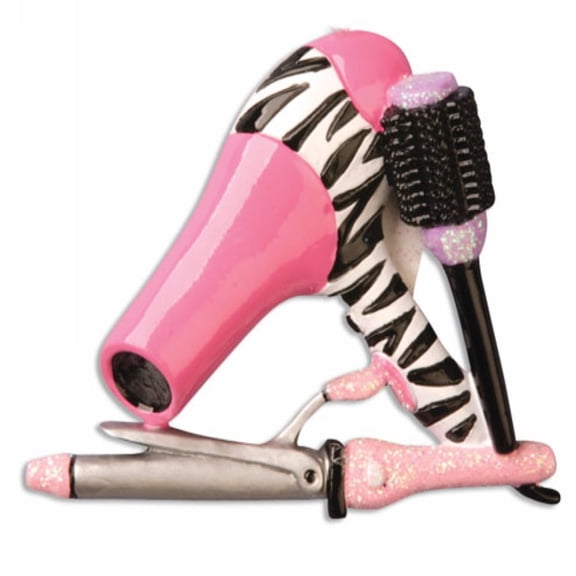 Blow Dryer & Curling Iron Personalized Christmas Ornament Kit (1 pc)