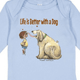 thumbnail image 4 of Inktastic Life is Better with a Dog Boys or Girls Long Sleeve Baby Bodysuit, 4 of 5